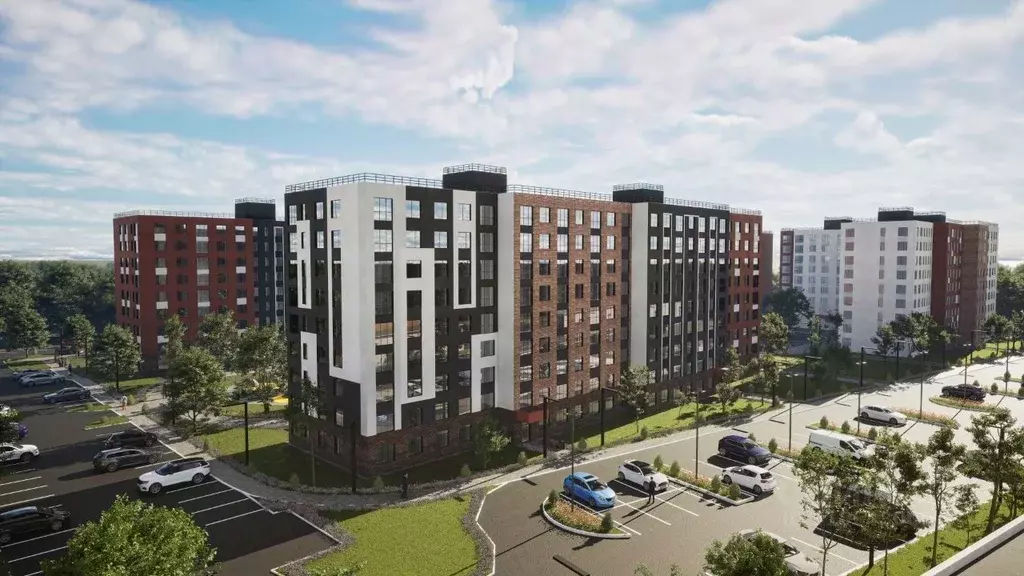 1-к кв. Тульская область, Тула Флагман жилой комплекс (45.91 м) - Фото 2