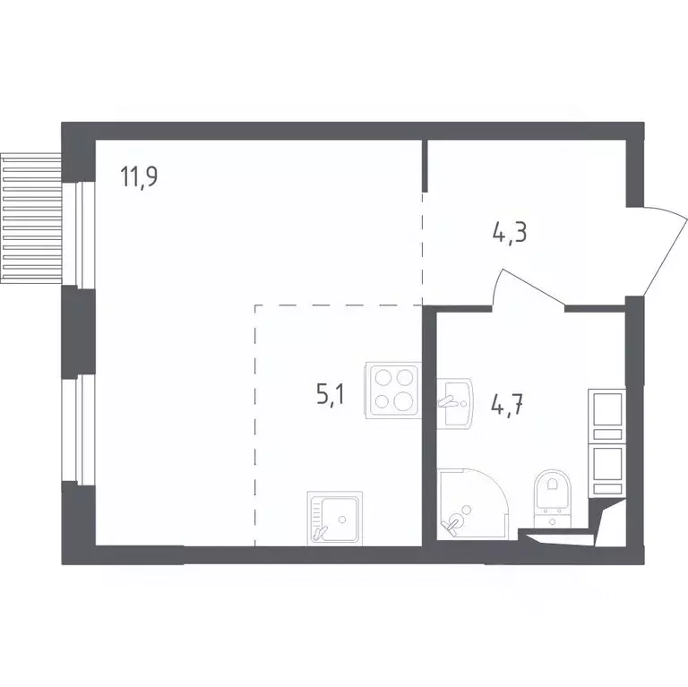 Студия Московская область, Мытищи ул. Стрельбище Динамо, 10 (25.4 м) - Фото 0