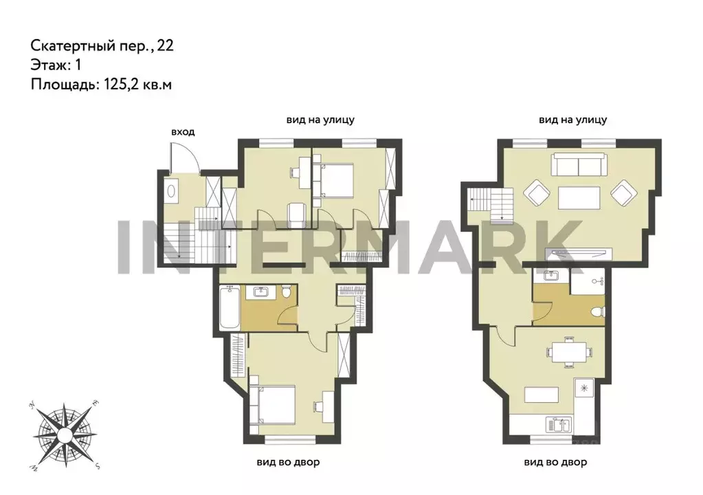 4-к кв. Москва Скатертный пер., 22 (125.2 м) - Фото 1