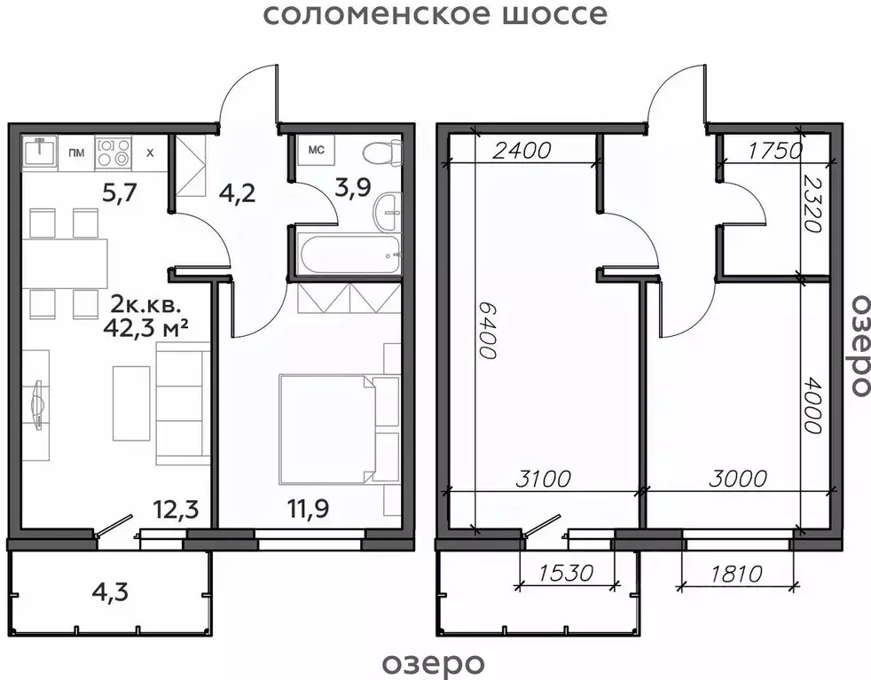 2-к кв. Карелия, Петрозаводск Район Северная промзона, Вороний Наволок ... - Фото 0