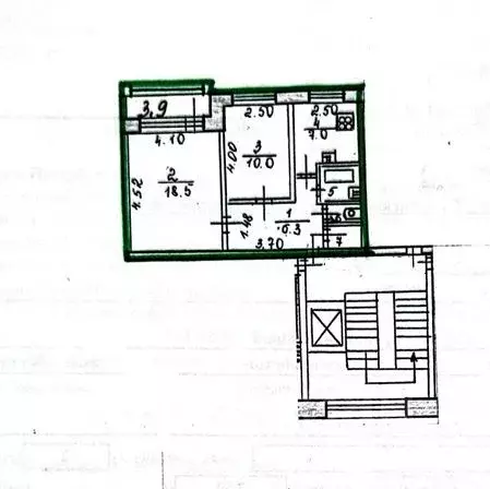 2-к кв. Санкт-Петербург Купчинская ул., 19К3 (45.7 м) - Фото 2