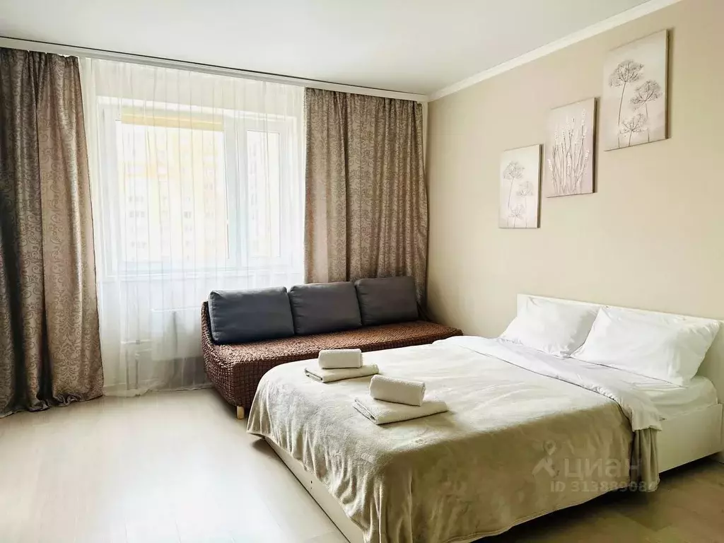 1-к кв. Московская область, Домодедово Южный мкр, ул. Курыжова, 32 ... - Фото 1