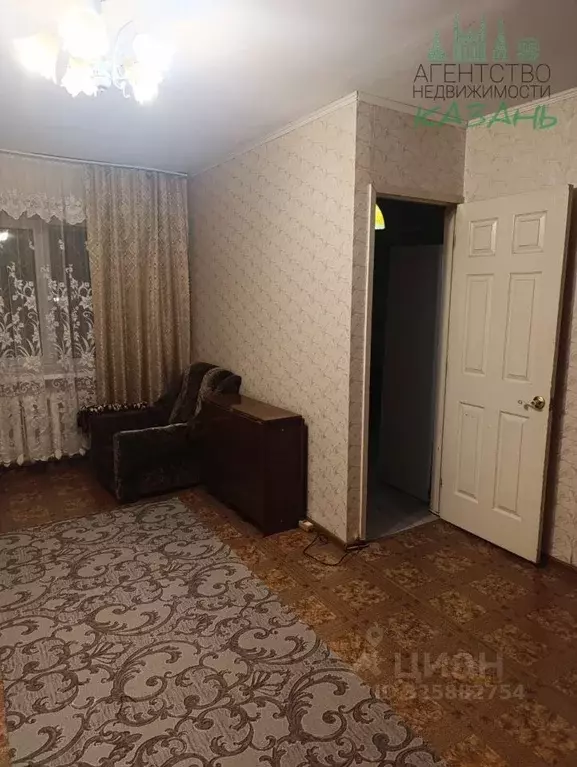 1-к кв. Татарстан, Казань ул. Александра Попова, 4 (30.6 м) - Фото 1