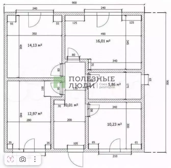 Дом в Севастополь СНТ Рябинушка ТСН,  (81 м) - Фото 1