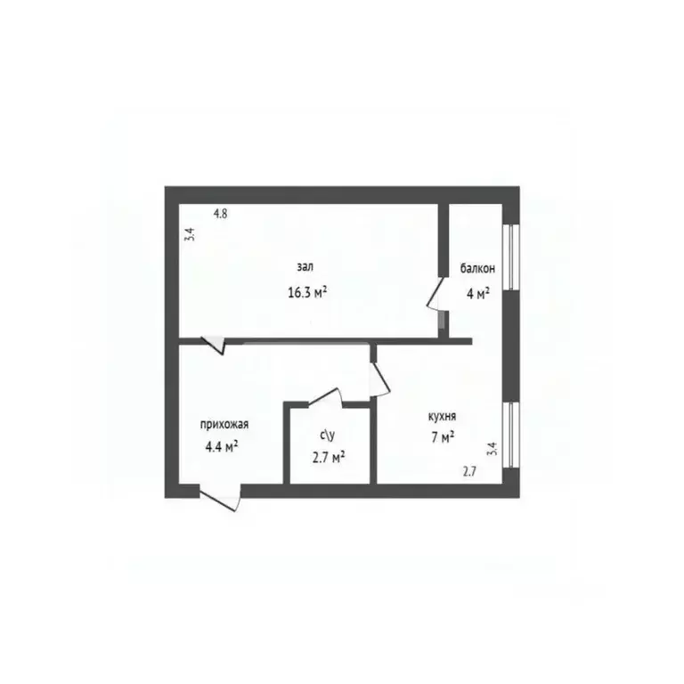 1-к кв. Дагестан, Дербент ул. Сальмана, 89В (32.5 м) - Фото 2