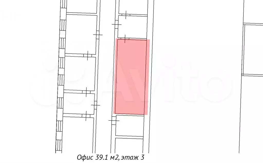 Интернет-магазин 39.1 м, 3 этаж, кабинетная планировка - Фото 0