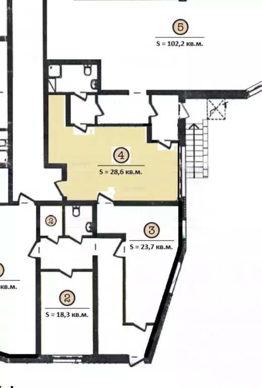 Помещение свободного назначения в Санкт-Петербург Большеохтинский ... - Фото 2