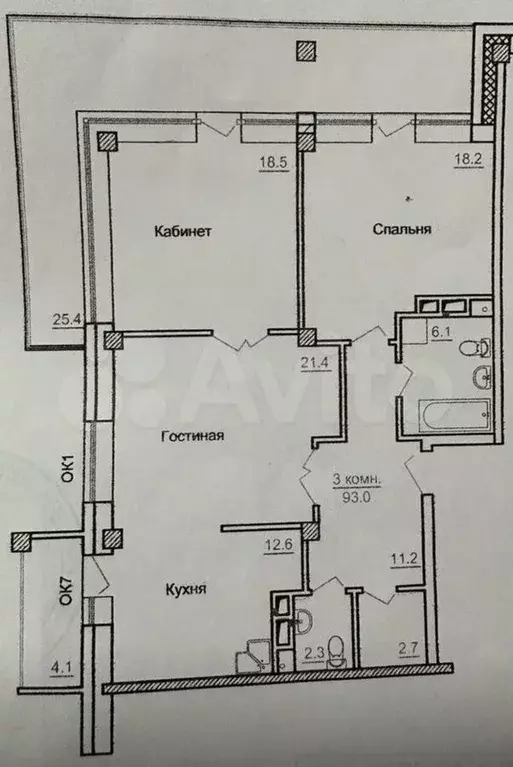 3-к. квартира, 90 м, 24/24 эт. - Фото 0