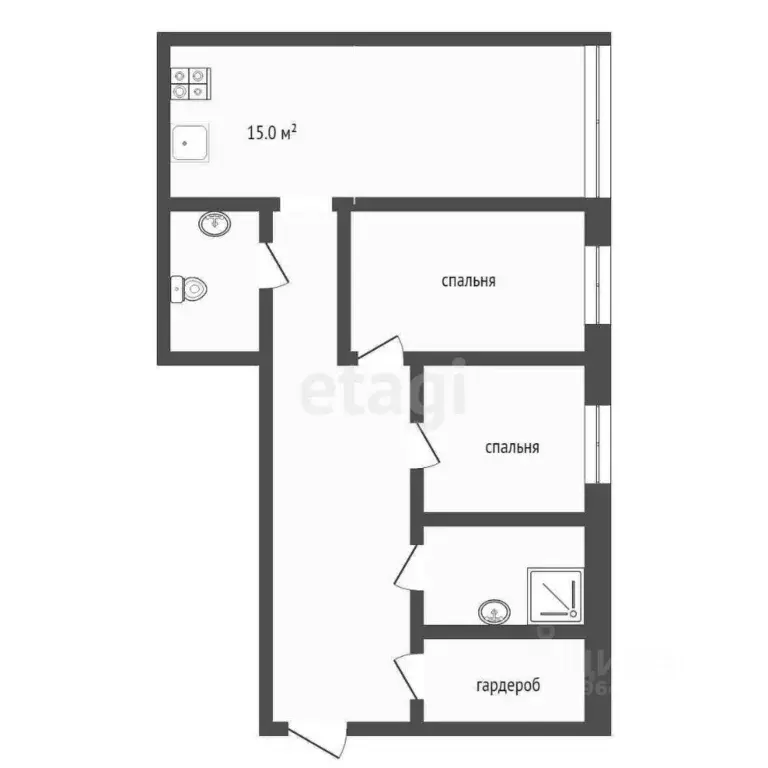 3-к кв. Крым, Ялта ул. Аверкина, 2Вк2 (92.0 м) - Фото 1