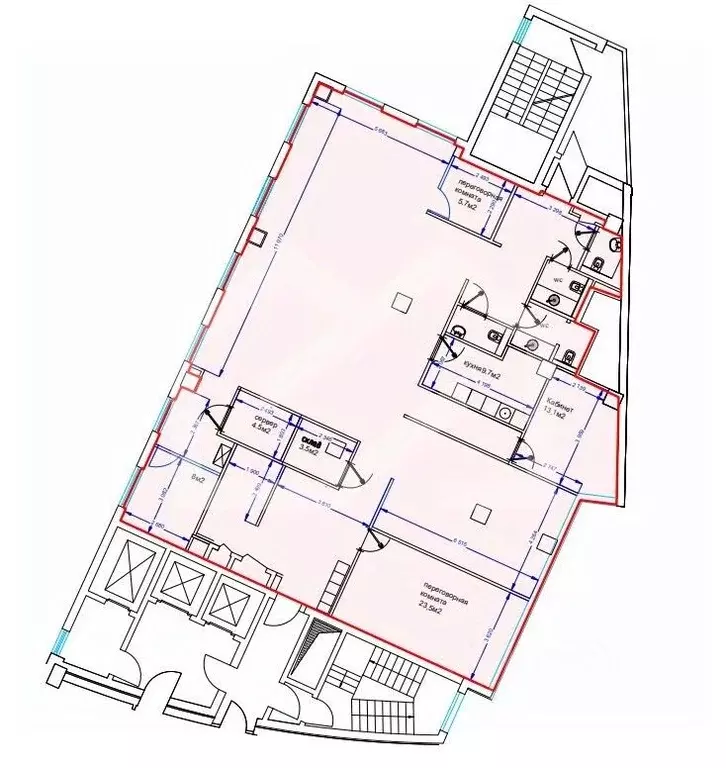 Помещение свободного назначения в Москва Таганская ул., 17-23 (298 м) - Фото 2