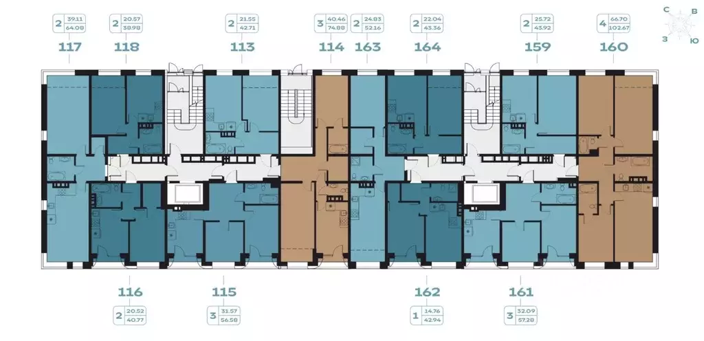 3-к кв. Иркутская область, Иркутск наб. Верхняя, 131 (74.88 м) - Фото 2