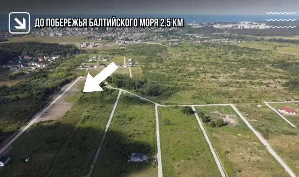 Участок в Калининградская область, Зеленоградск пос. Клинцовка,  (10.0 ... - Фото 1