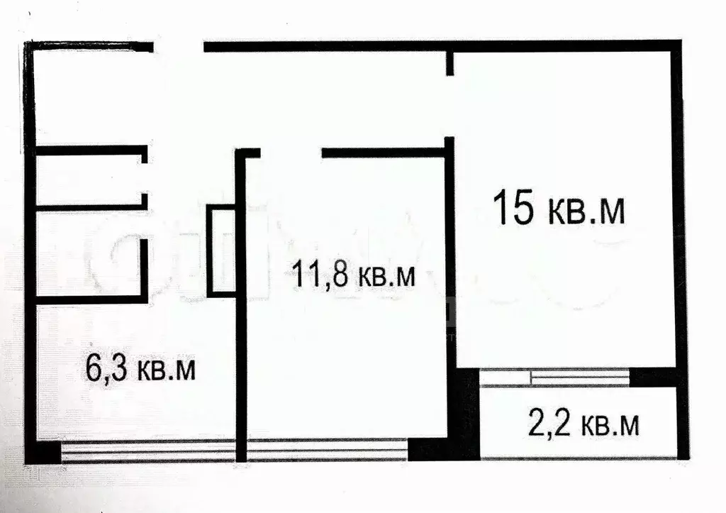2-к кв. Санкт-Петербург ул. Зины Портновой, 17К1 (46.0 м) - Фото 2