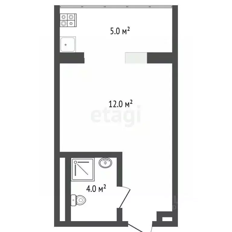 Студия Тюменская область, Тюмень Олимпийская ул., 34 (18.0 м) - Фото 2