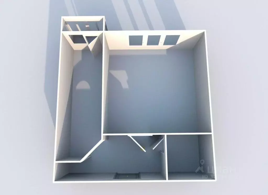 1-к кв. Курганская область, Курган ул. Кравченко, 56 (35.9 м) - Фото 2