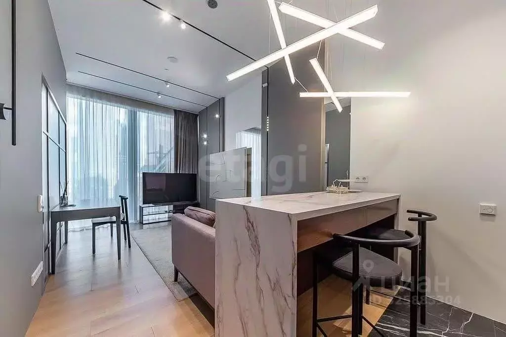 Студия Москва 1-й Красногвардейский проезд, 22с1 (52.4 м) - Фото 1