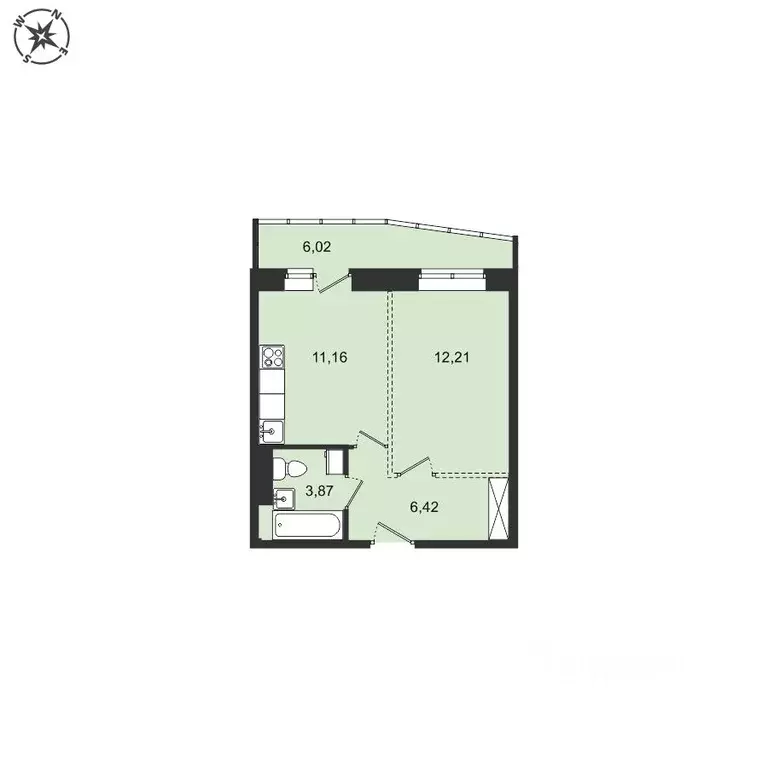 1-к кв. Иркутская область, Иркутский муниципальный округ, с. Мамоны ... - Фото 1