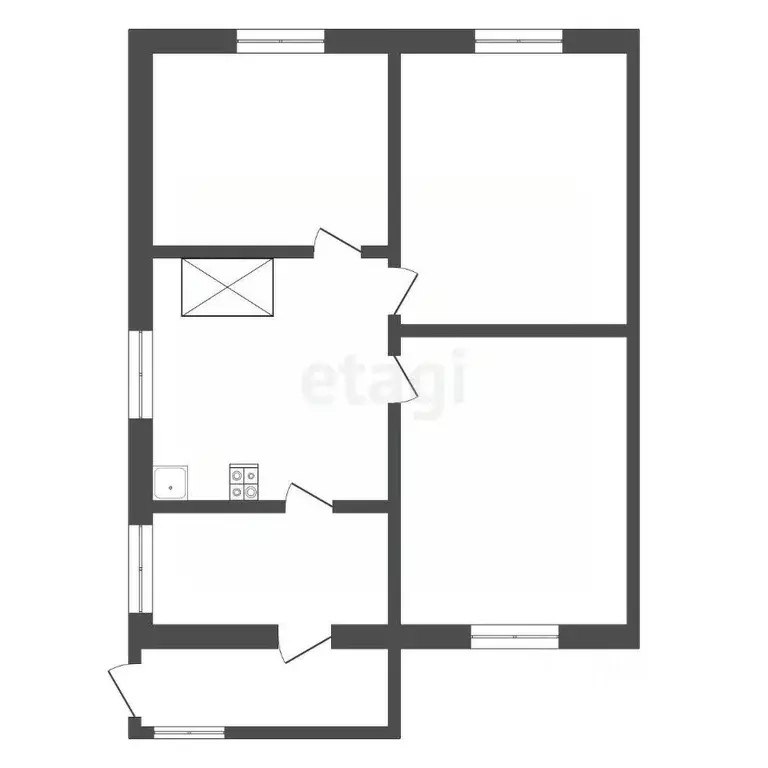 Дом в Хабаровский край, Нанайский район, с. Дубовый Мыс  (66 м) - Фото 2