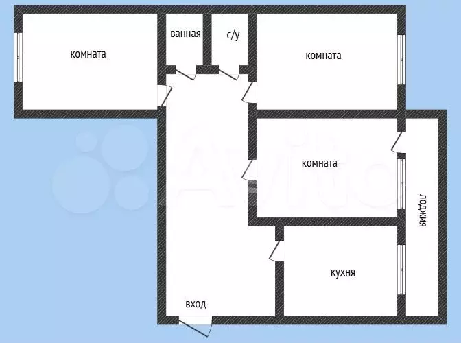 3-к. квартира, 65 м, 7/12 эт. - Фото 0