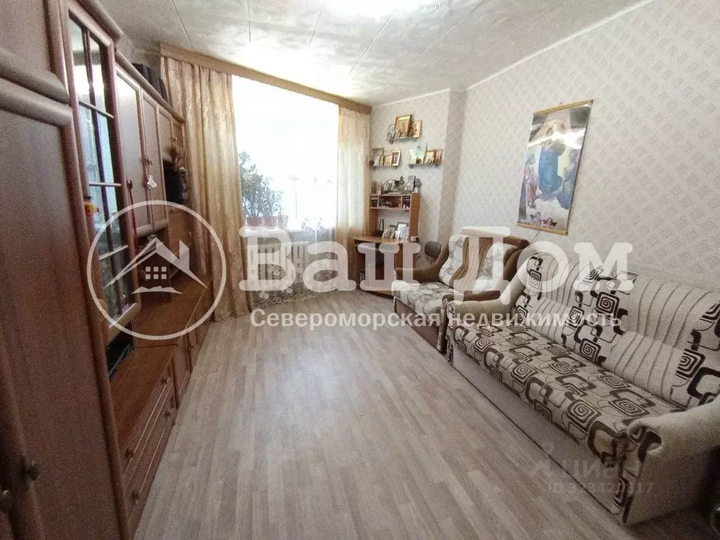 2-к кв. Мурманская область, Североморск ул. Северная Застава, 14 (47.6 ... - Фото 1