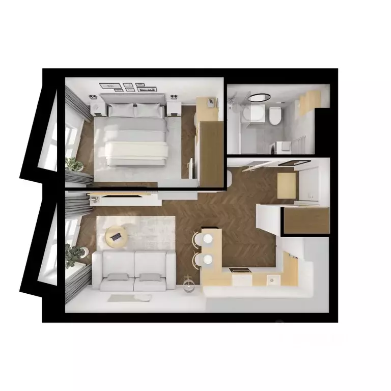 1-к кв. Москва Кронштадтский 9 жилой комплекс, 11.3 (38.6 м) - Фото 2