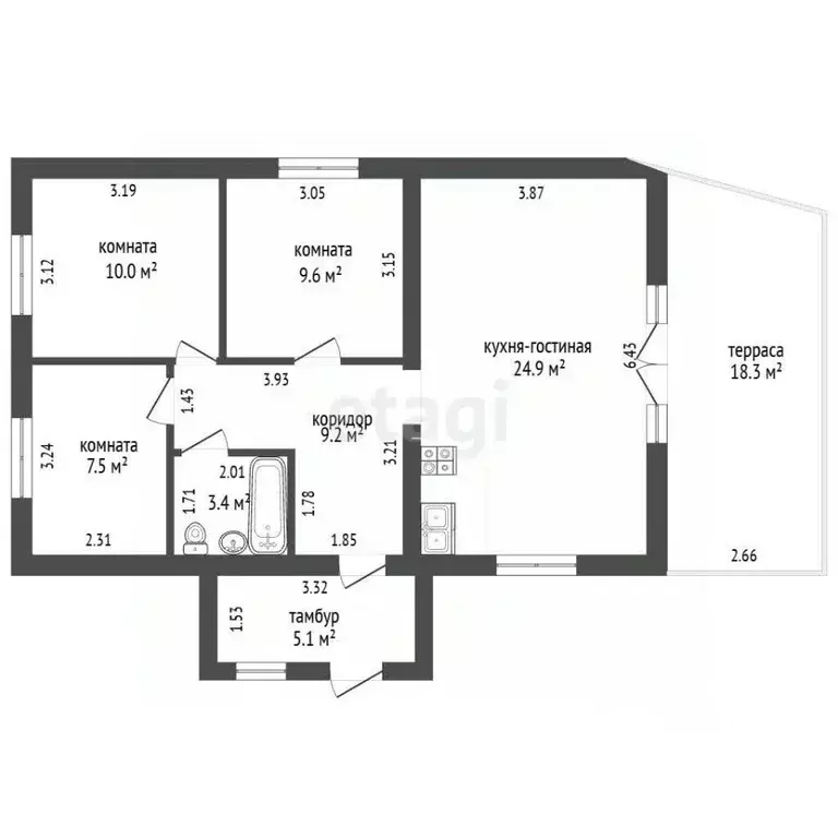 Дом в Пермский край, Пермский муниципальный округ, д. Косотуриха ул. ... - Фото 1