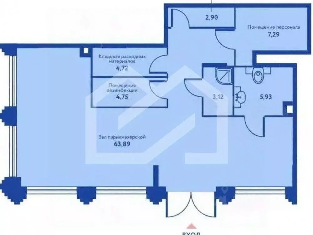 Помещение свободного назначения в Москва ул. Годовикова, 11к4 (93 м) - Фото 2