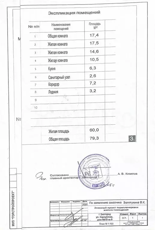 4-к. квартира, 80 м, 3/5 эт. - Фото 1