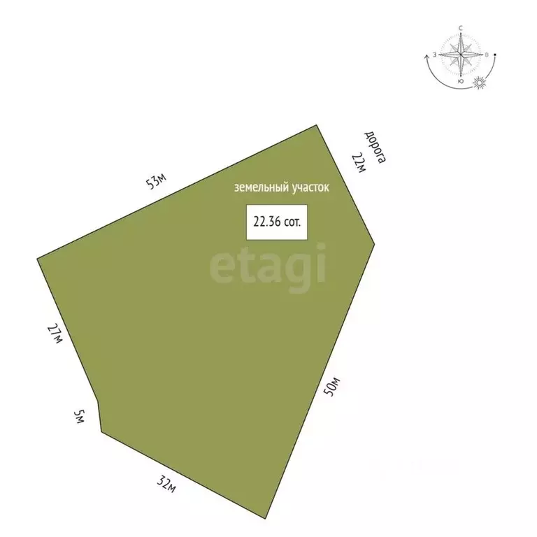 Участок в Тюменская область, Тюменский район, с. Борки  (22.36 сот.) - Фото 2