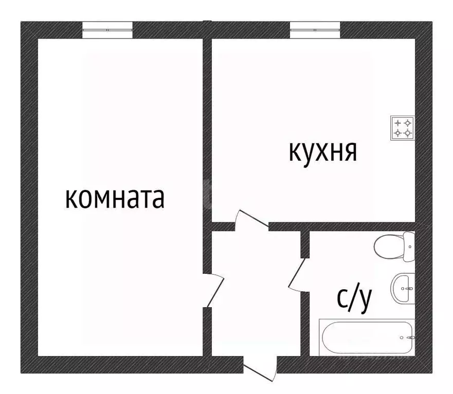 1-к кв. Курганская область, Курган Заозерный жилрайон, 8-й мкр, 5 ... - Фото 2