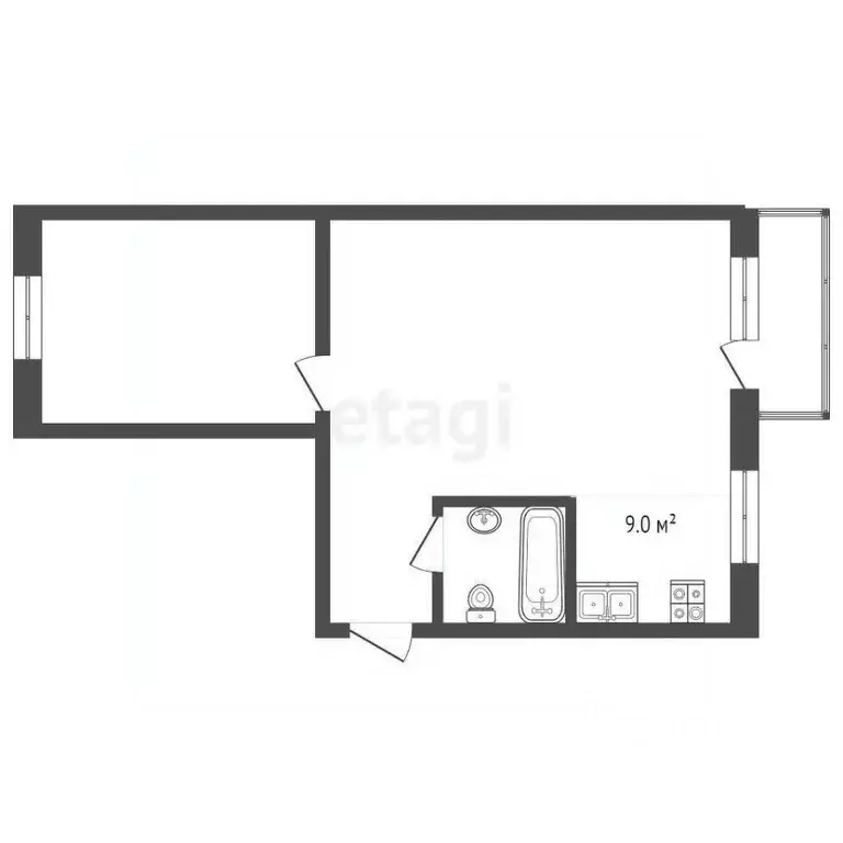 2-к кв. Крым, Феодосия ул. Советская, 12 (43.5 м) - Фото 1