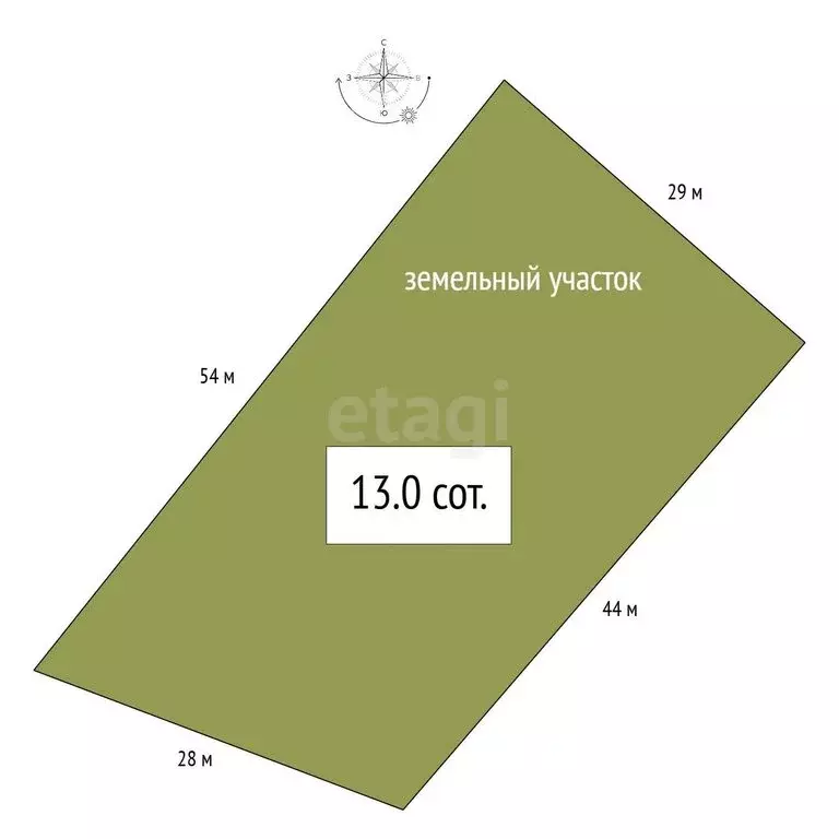 Участок в село Кебезень, Набережная улица (13 м) - Фото 1