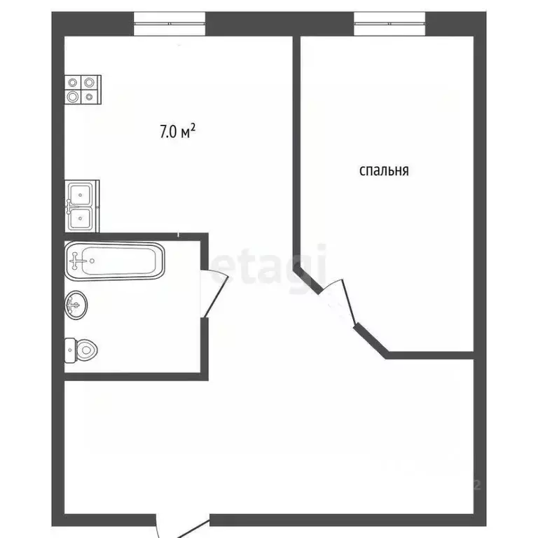 1-к кв. Ставропольский край, Предгорный муниципальный округ, пос. ... - Фото 1