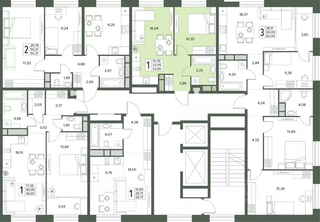 2-к кв. Московская область, Серпухов  (33.95 м) - Фото 2