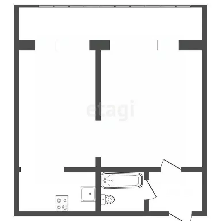1-к кв. Тюменская область, Тюмень ул. Бабарынка, 16а (38.7 м) - Фото 2