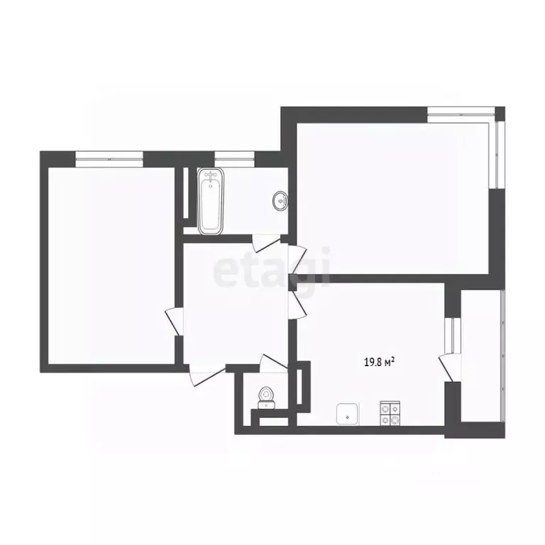 2-к кв. Тюменская область, Тюмень ул. 50 лет Октября, 4 (90.9 м) - Фото 2