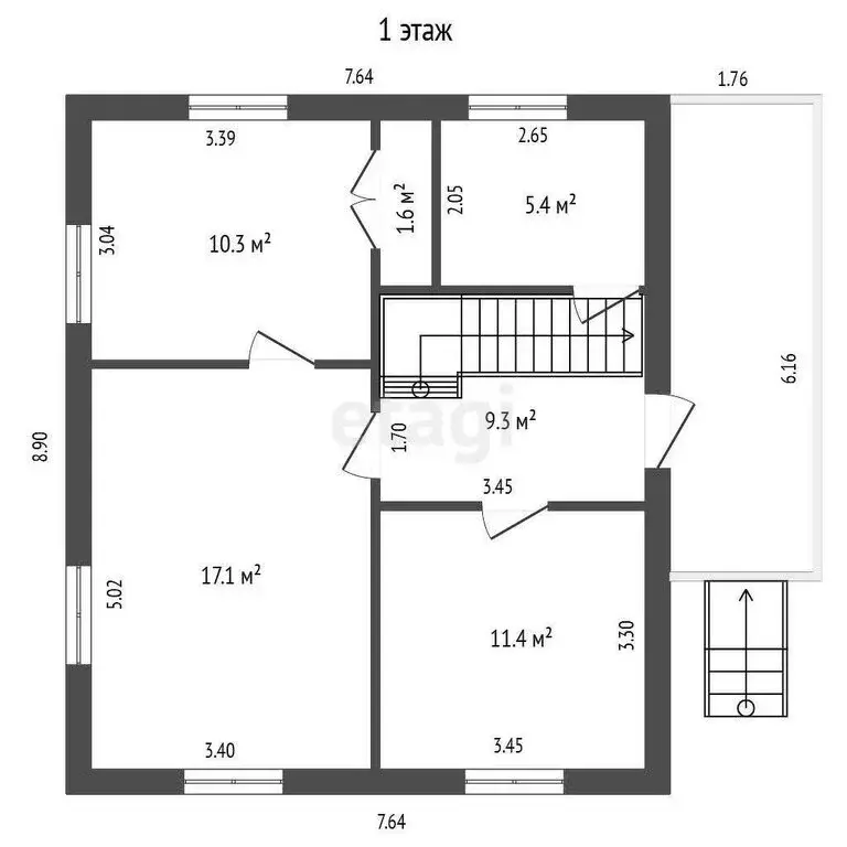 Дом в Тавда, Источная улица (90.2 м) - Фото 1