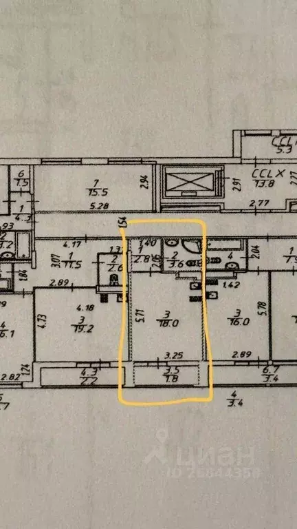 Студия Санкт-Петербург ул. Вадима Шефнера, 12к1 (24.4 м) - Фото 2