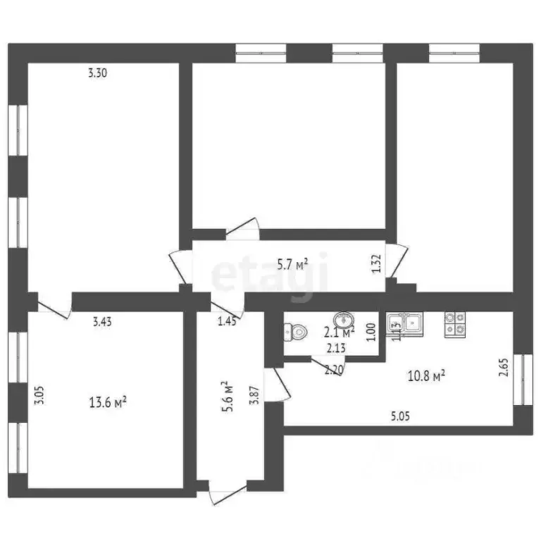 Дом в Крым, Черноморское пгт Бухта Счастливая жилой комплекс (89 м) - Фото 1