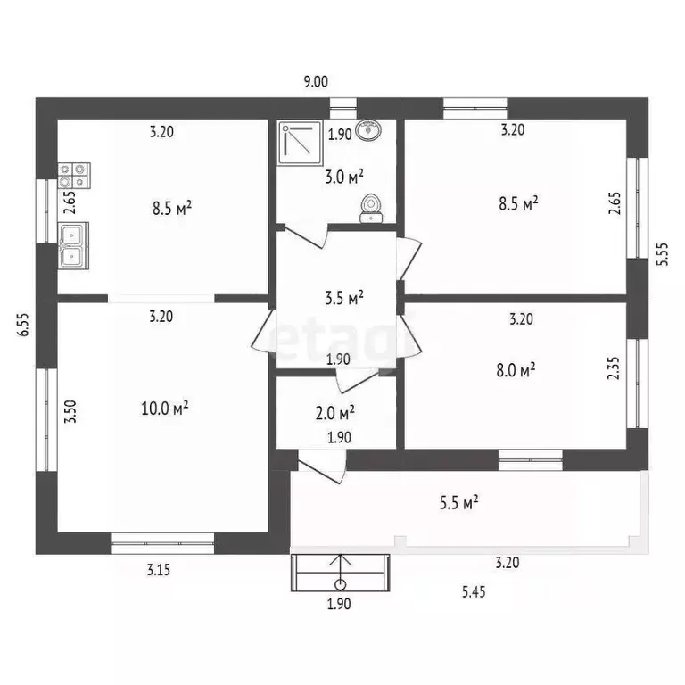 Дом в Калужская область, Дзержинский муниципальный округ, Льва ... - Фото 1