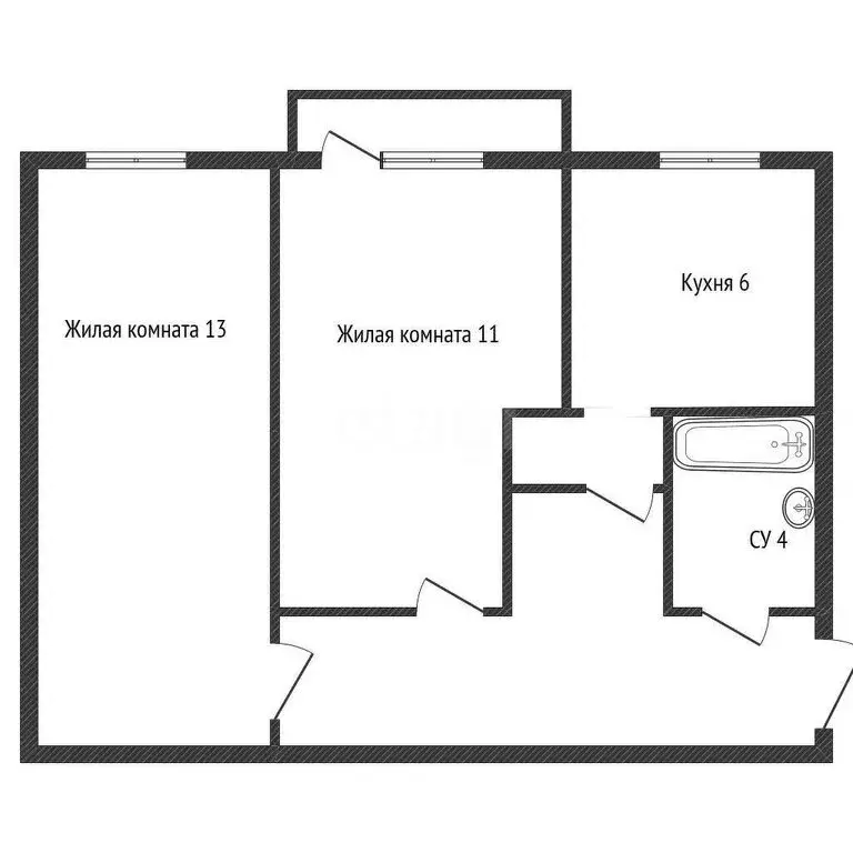 2-комнатная квартира: Краснодар, Ставропольская улица, 123 (44.8 м) - Фото 0