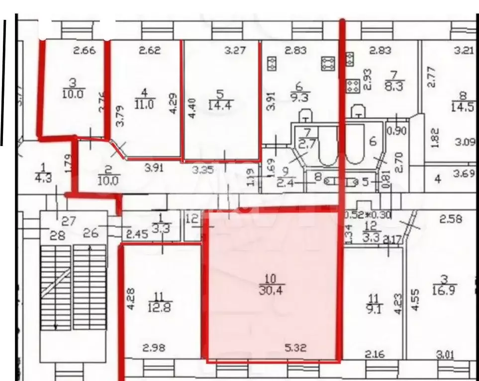 Квартира-студия, 30,4 м, 4/4 эт. - Фото 0