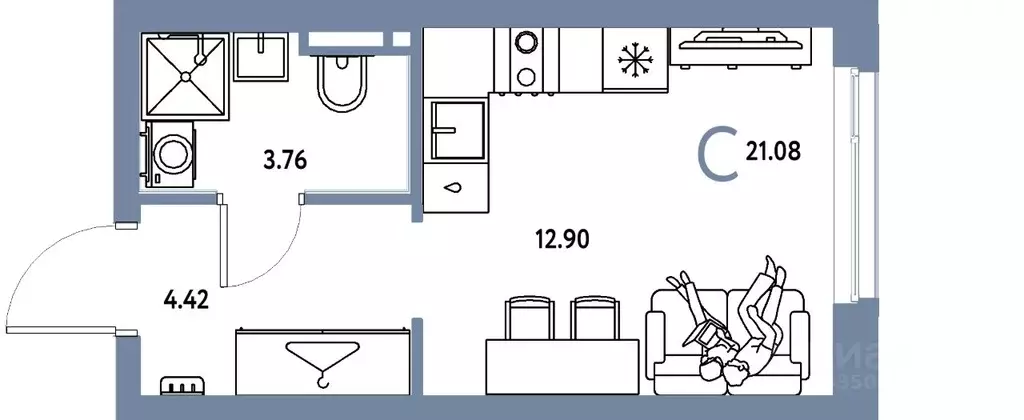 Студия Свердловская область, Екатеринбург муниципальное образование, ... - Фото 1