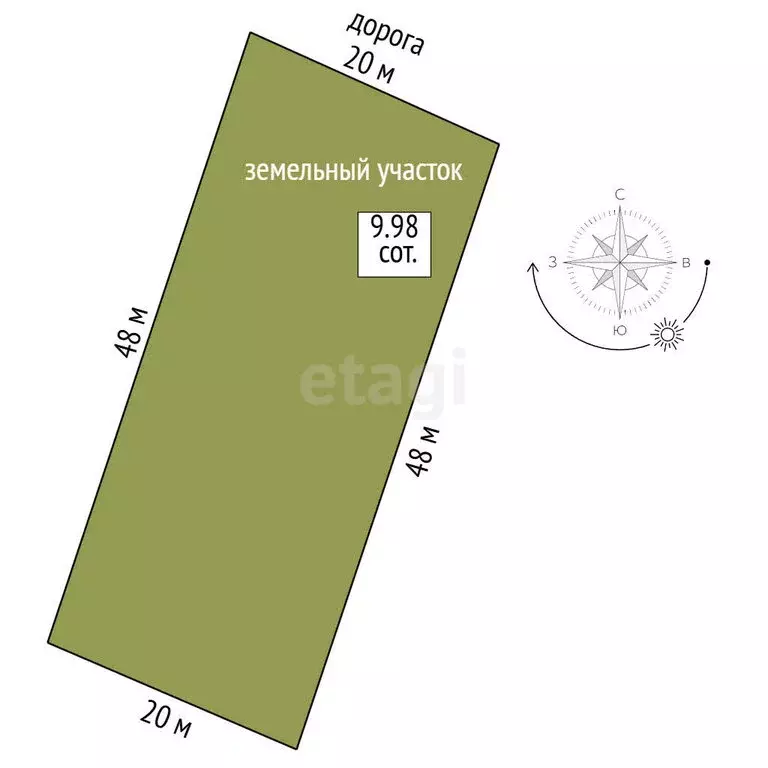 Участок в Доброе, улица Мерхамет (9.98 м) - Фото 1