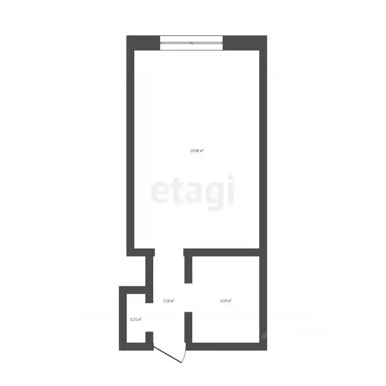 Студия Кемеровская область, Юрга ул. Машиностроителей, 10 (17.8 м) - Фото 1
