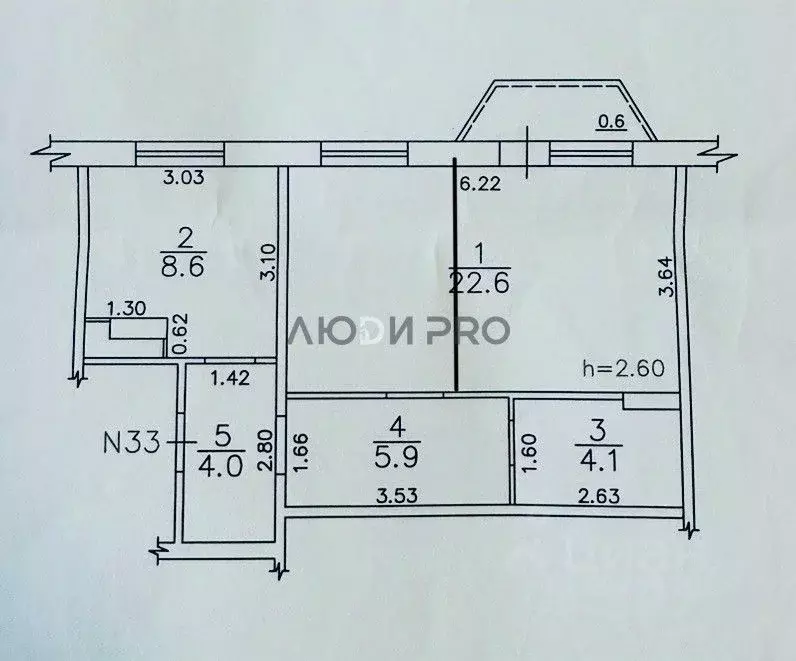1-к кв. Кировская область, Киров Радужный мкр, ул. Мира, 6 (45.2 м) - Фото 2