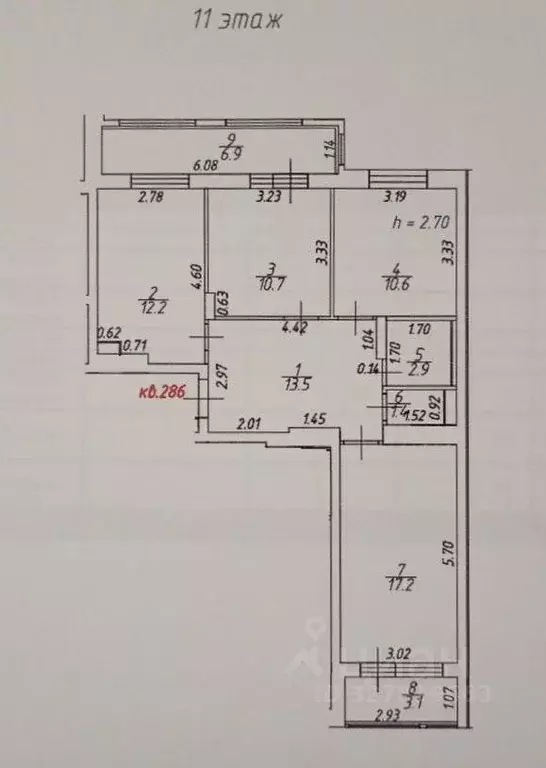 3-к кв. Московская область, Люберцы городской округ, Жилино-1 пгт, 2-й ... - Фото 2