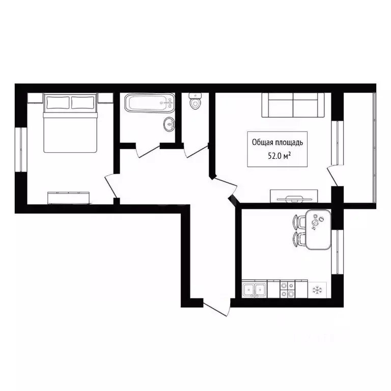 2-к кв. Алтай, Горно-Алтайск Коммунистический просп. (52.0 м) - Фото 2
