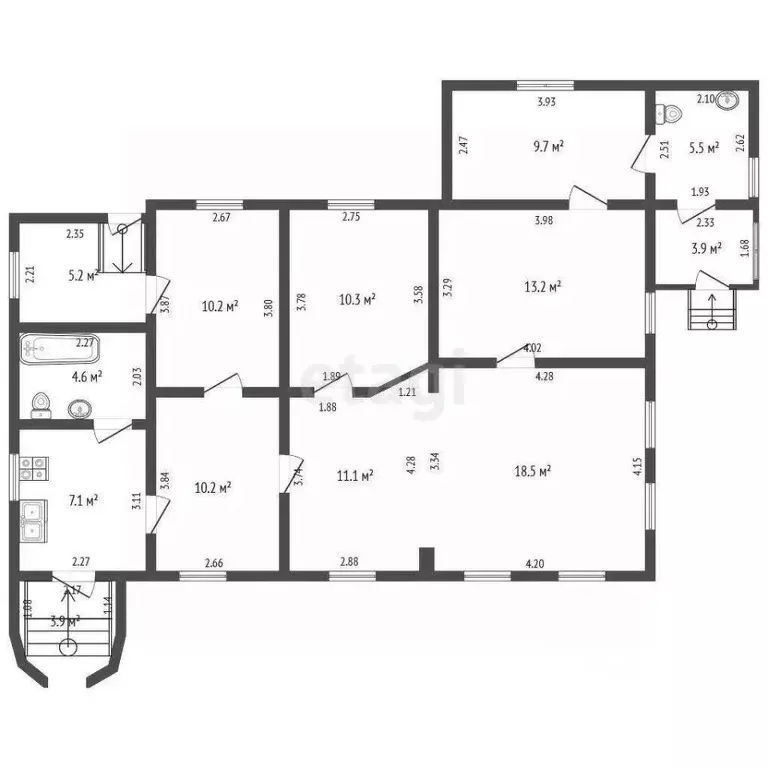 Дом в Воронежская область, Поворино ул. Кирова, 4 (106 м) - Фото 1