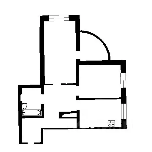 2-к кв. Крым, Бахчисарай ул. Фрунзе, 93 (43.1 м) - Фото 2
